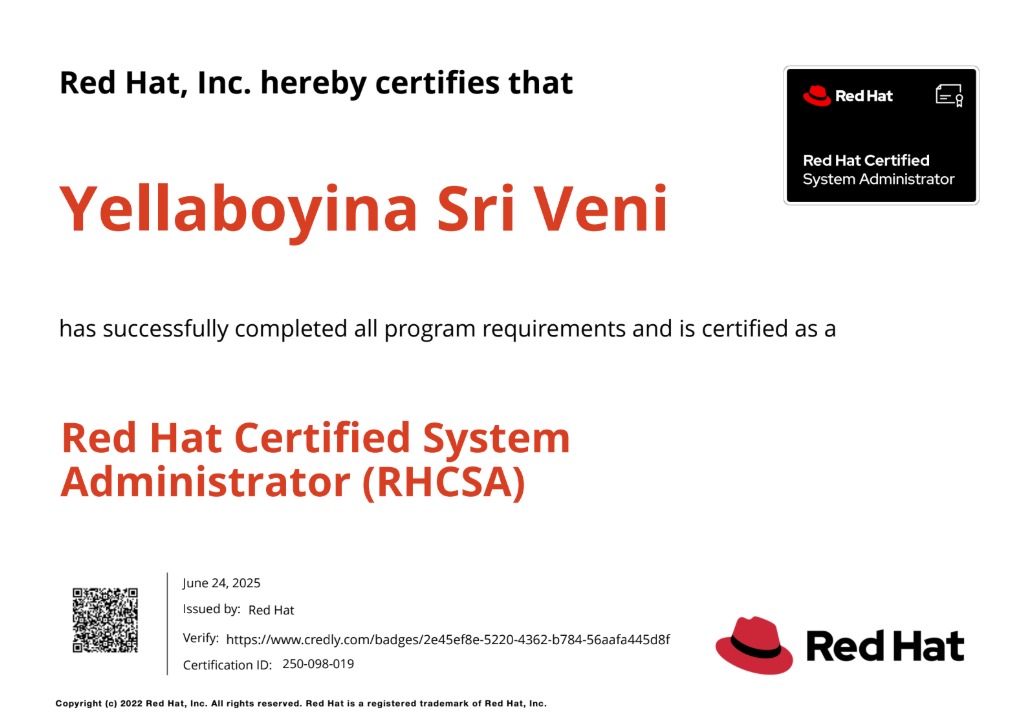 Red Hat - System Administrator